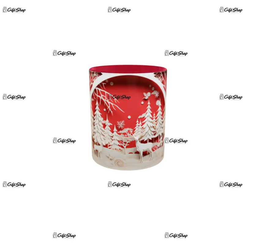 Iarna decor, cana din ceramica, 330ml, model cgs1791